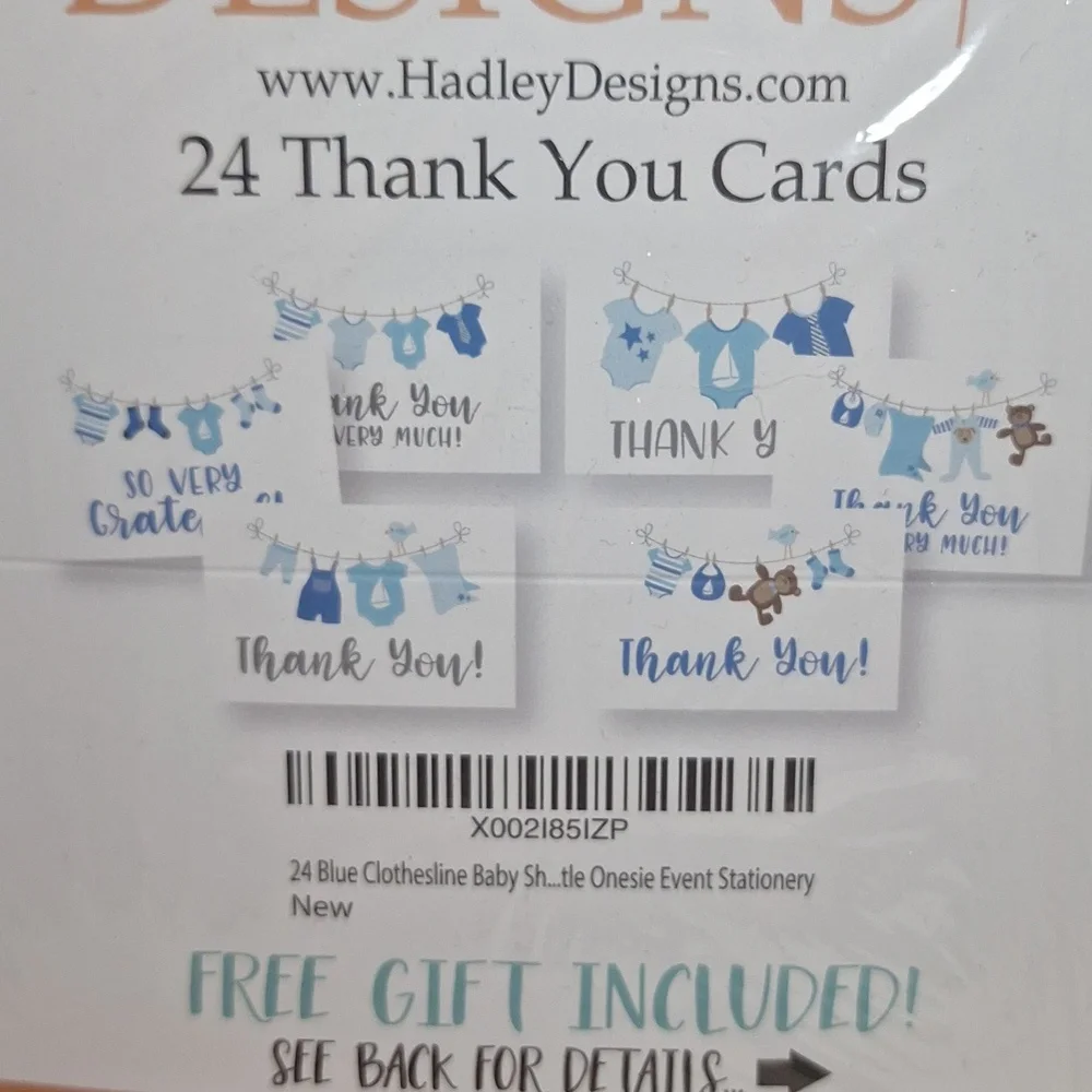 24 Count Baby Shower Thank You Cards, 6 Count 